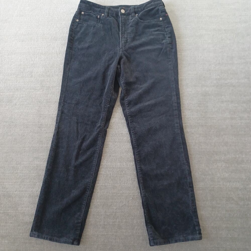 Quince Black Corduroy Pants Organic Cotton Size 4